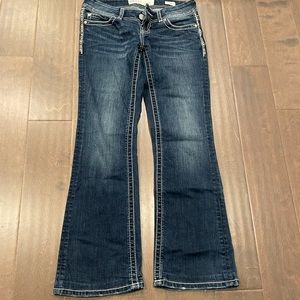 BKE Stella jeans with Blush detailing size 26 - hemmed but it can be taken out.